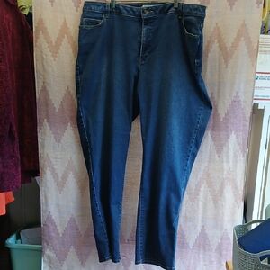 Coldwater Creek Women's Straight Leg Jeans - Dark Blue